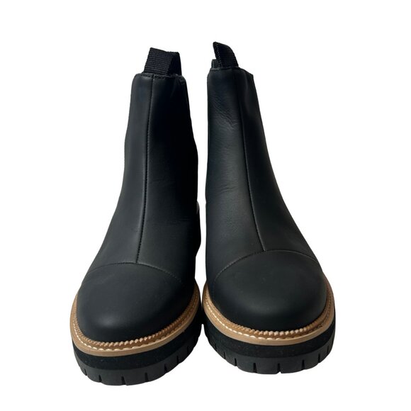 TOMS Women’s Black Dakota Leather Ankle Boots – Size 7.5 - Picture 2 of 5